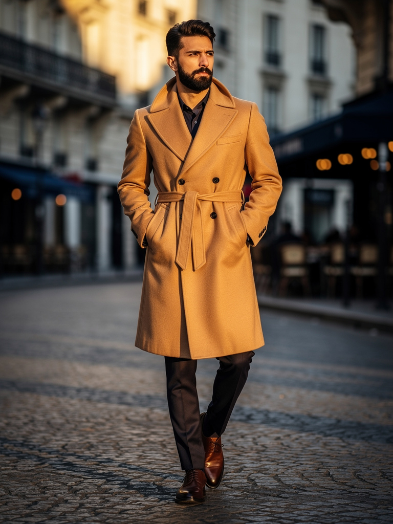 FW27 · Camel Polo Coat · Loro Piana Vicuña-blend