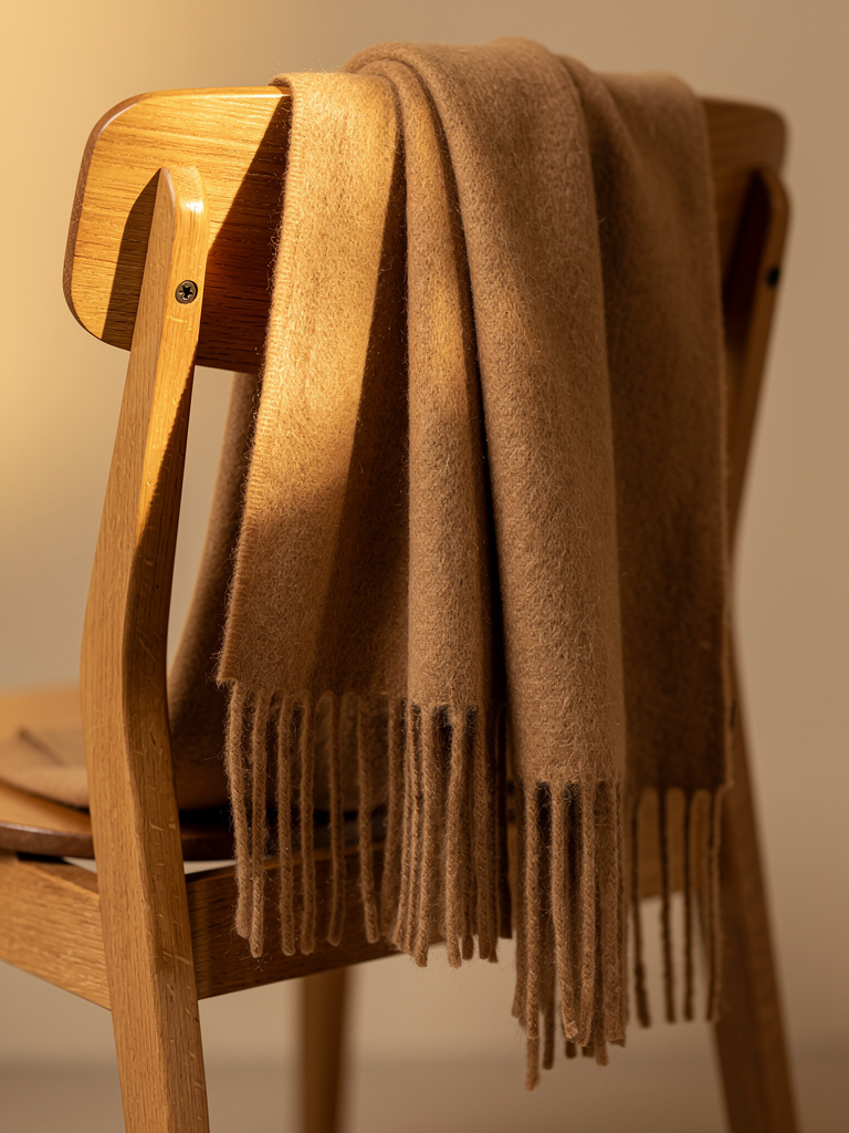 FW27 · Cashmere Scarf · Camel