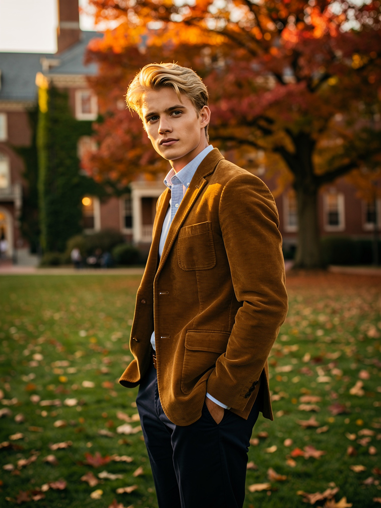 FW27 · Corduroy Sport Coat · Cognac