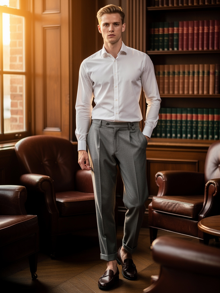 FW27 · Grey Flannel Trouser