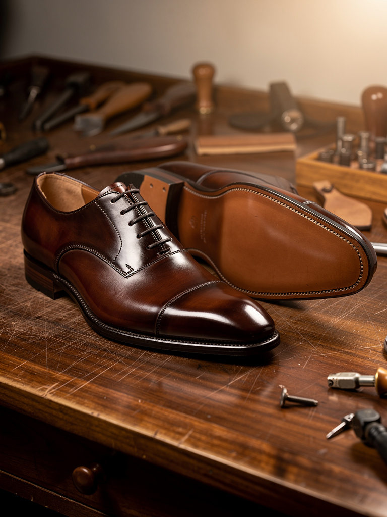 FW27 · Cap-toe Oxford · Dark Brown