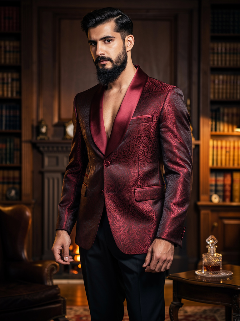 FW27 · Silk Paisley Smoking Jacket