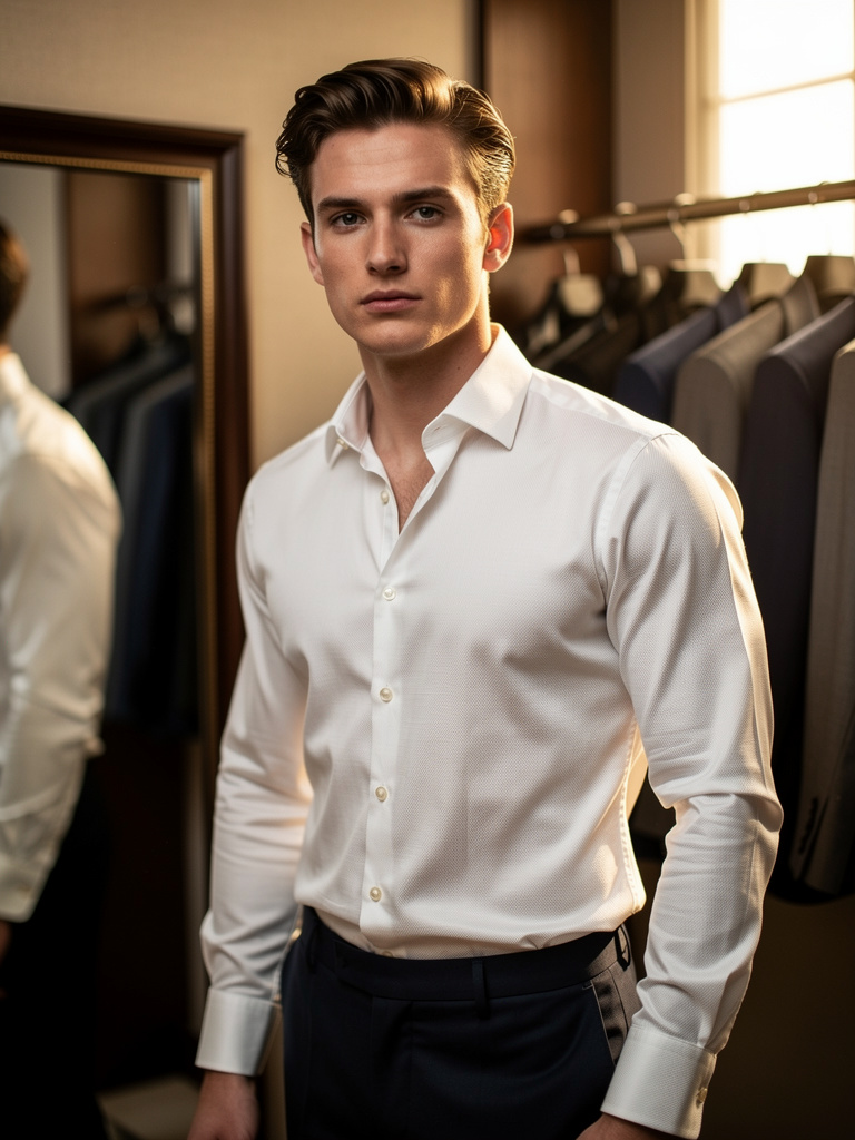 FW27 · Heavy Poplin White Dress Shirt