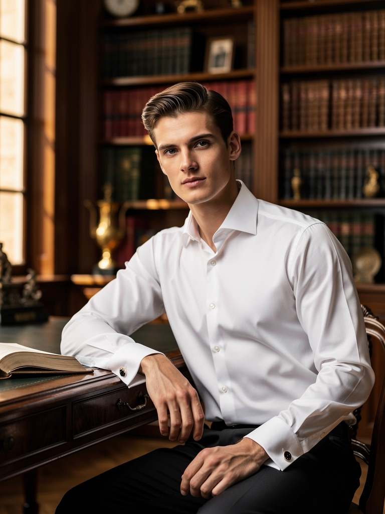 Dress Shirt · Italian long-pointed cutaway · Giza Cotton · White