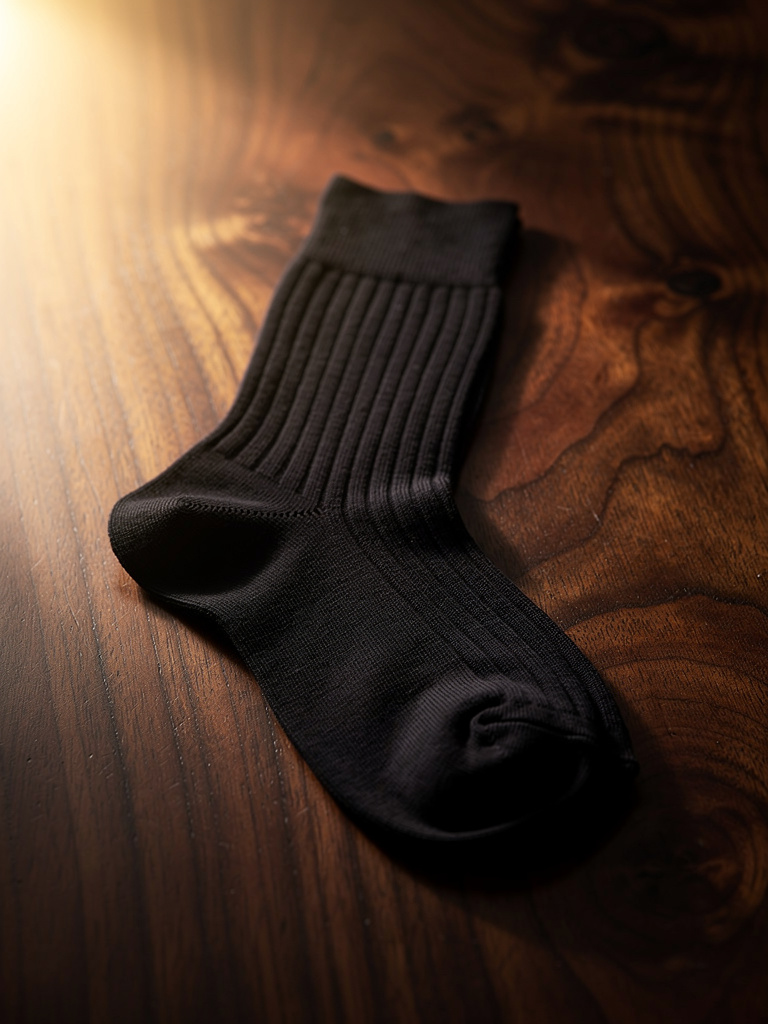Short Sock · Giza Cotton · Black