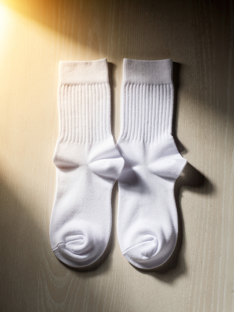Short Sock · Giza Cotton · White