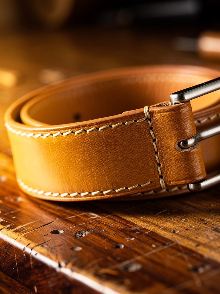 SS27 · Italian Calfskin Belt · Tan