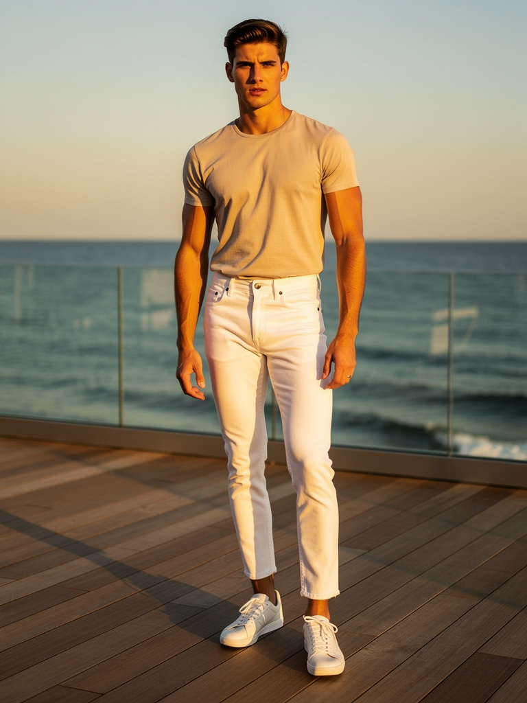 SS27 · White Italian Jean · Candiani