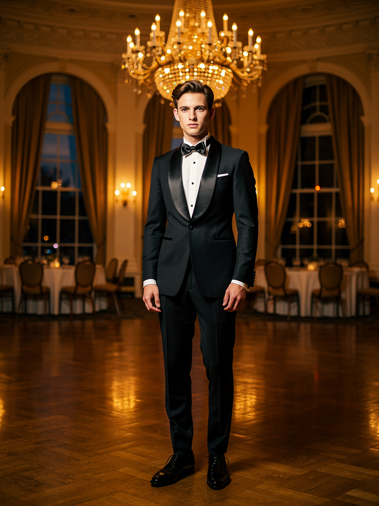 British Henry Poole Black Tie · Black