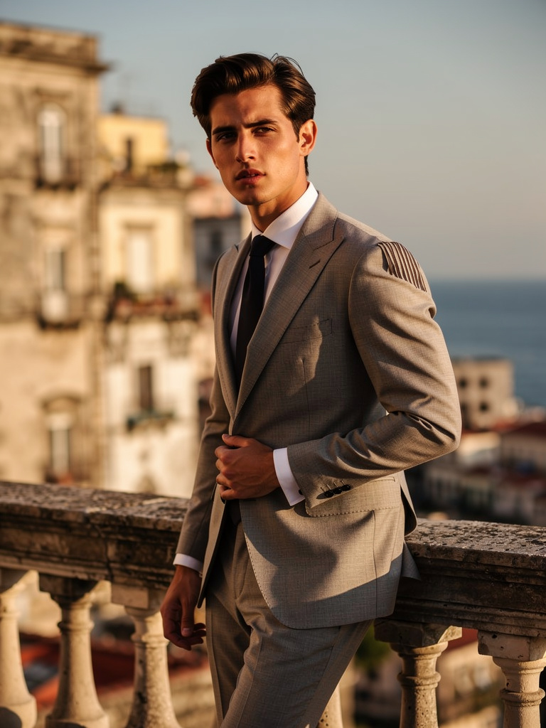 Italian Neapolitan Caraceni · Light Grey