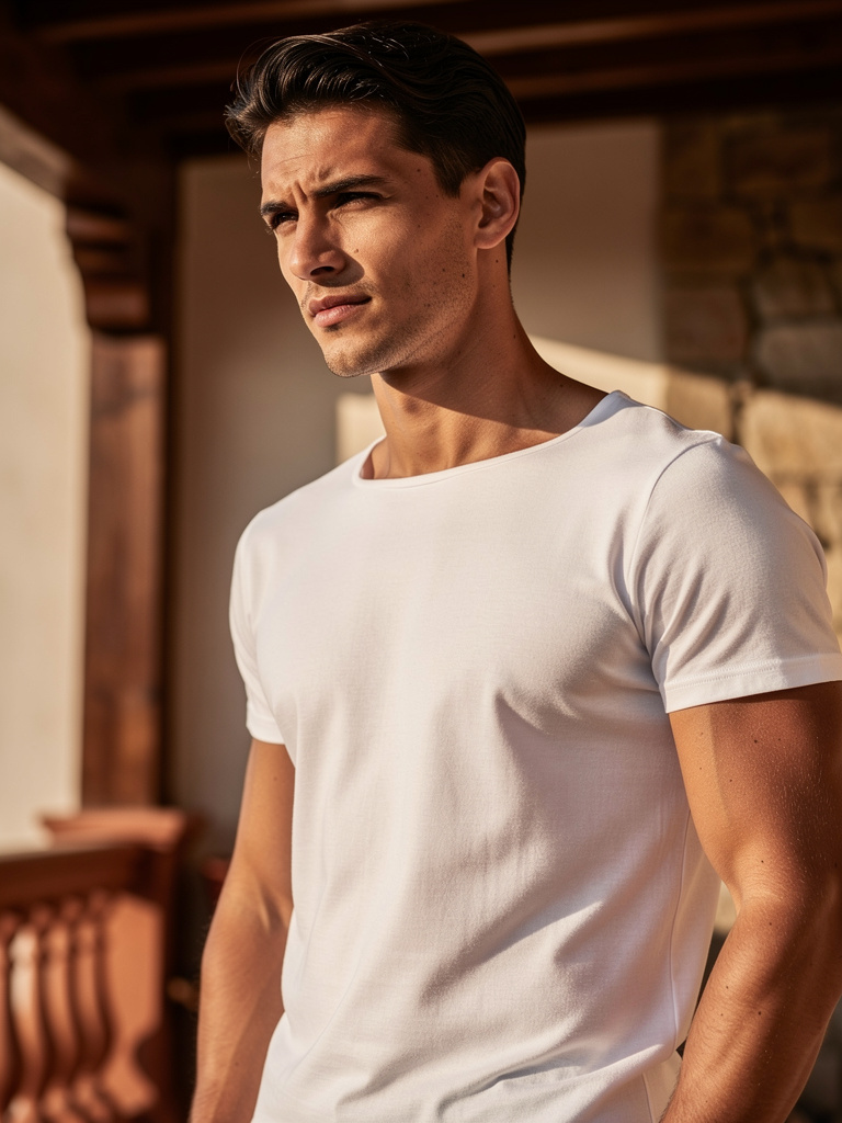 T-shirt · Boat Neck (Breton) · Organic Supima · White