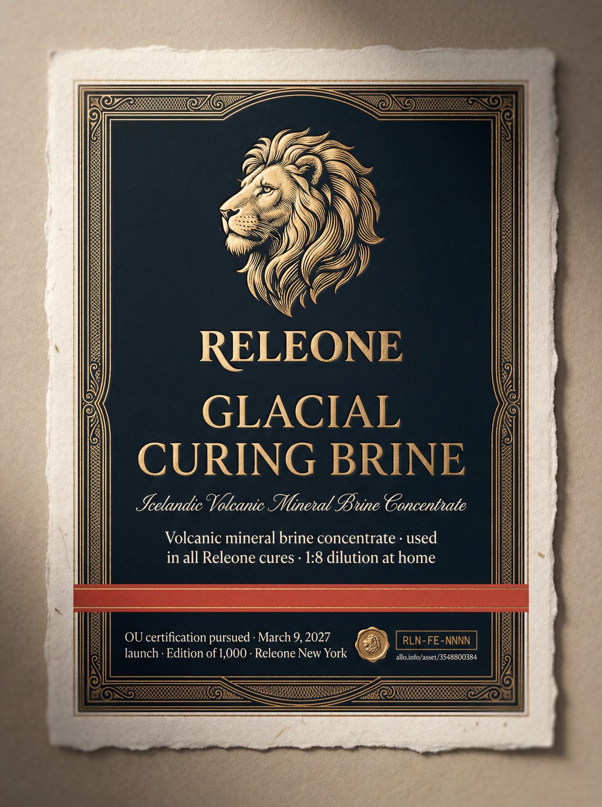 Glacial Curing Brine · selected label artwork