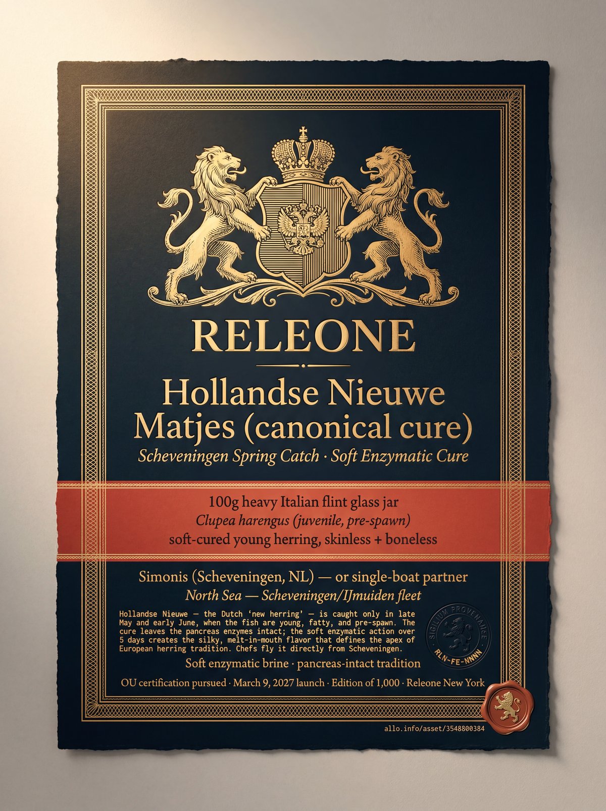 Hollandse Nieuwe Matjes · selected label artwork