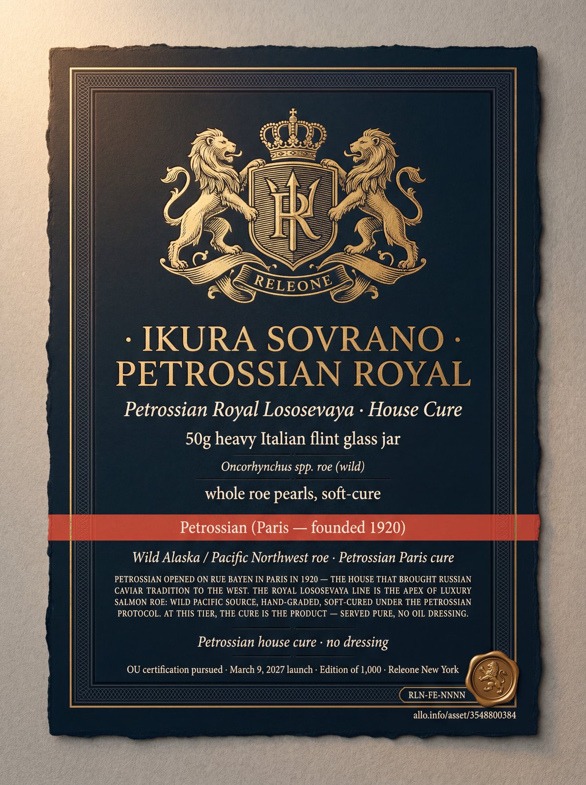 Ikura Sovrano Royal · selected label artwork