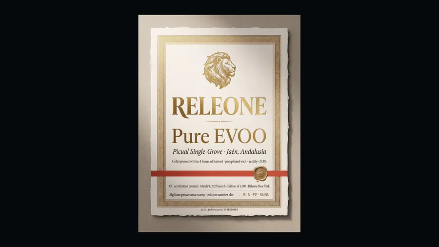 Pure EVOO — Releone label