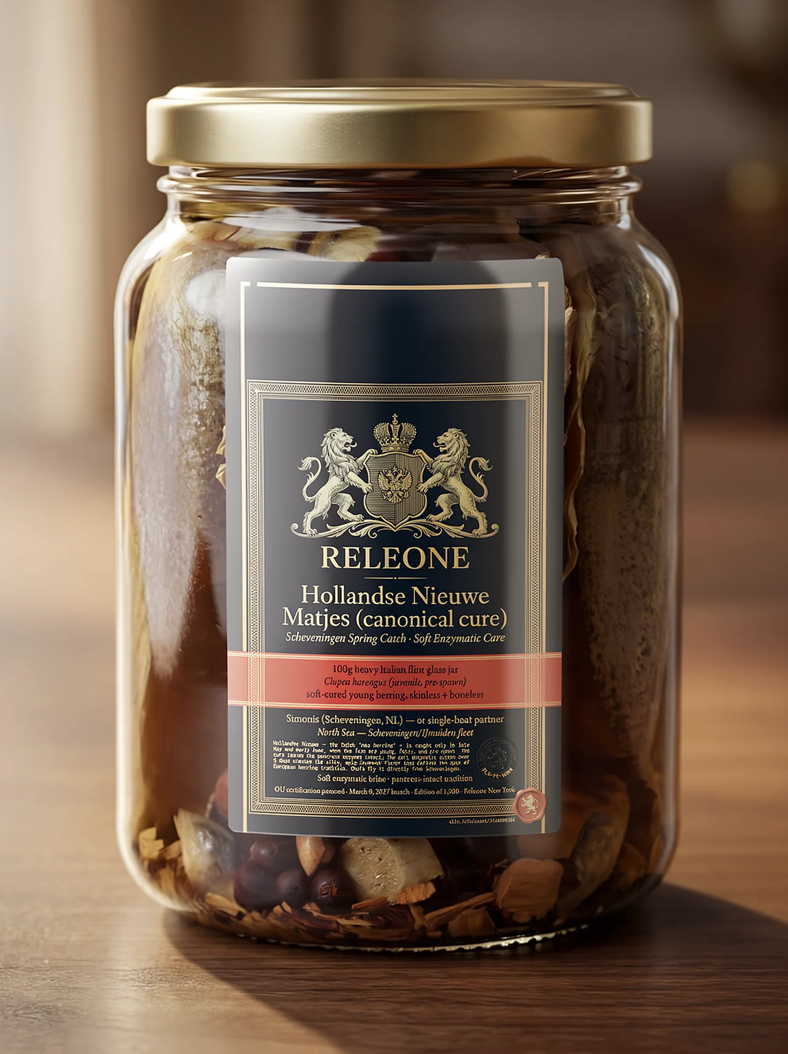 New Nordic Smoked Baltic Herring — cold-smoked in French extra-flint glass